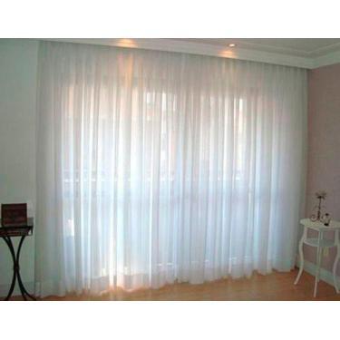 Imagem de Cortina Voil 8m X 2,80m Sem Forro Pra Trilho Suiço Max - Chrisney Bord