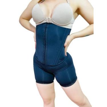 Imagem de Macacão Cinta Modeladora Levanta Bumbum 12 Barbatanas (M12) - Fanático