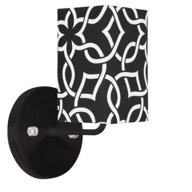 Imagem de Arandela Preta De Cupula Quadrada Elos Preto - MARRYLUZ