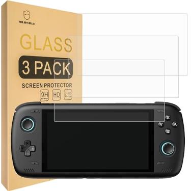 Imagem de Mr.Shield Protetor de tela compatível com AYN Odin 2 MAX [vidro temperado] [pacote com 3] [vidro japonês com dureza 9H]