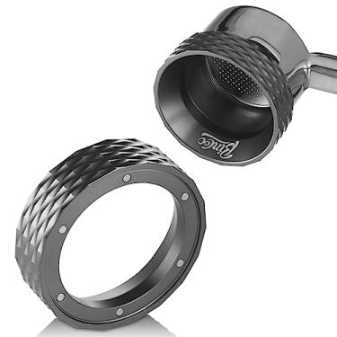 Imagem de Bincoo Funil dosador de café expresso 51/53/58 mm, anel dosador de café de alumínio com substituição magnética para máquina de café expresso, compatível com suporte de filtro para casa (53 mm,