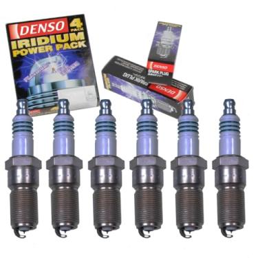 Imagem de 6 velas de ignição DENSO Iridium Power compatíveis com Dodge Grand Caravan 3.3L 3.8L V6 2001-2010