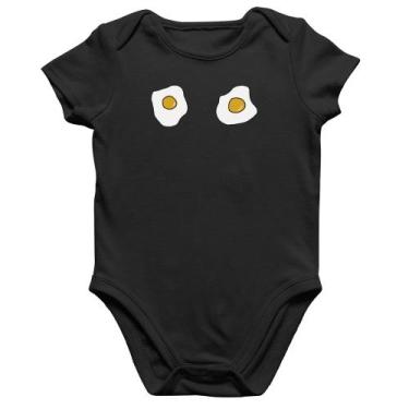 Imagem de Body Bebê Algodão Eggs - Foca na Moda, Preto, GG
