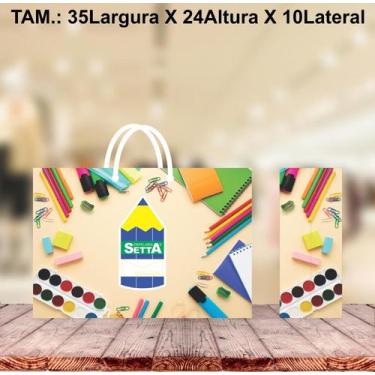 Imagem de Sacola em papel personalizada cores variadas - CASSIA PERSONALIZADOS