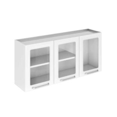 Imagem de Armário Aéreo Tarsila 3 Portas Vidro Ipv3120 Itatiaia Branco