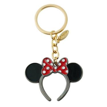 Imagem de Chaveiro Metal Tiara Laço Vermelho Minnie 5cm - Disney