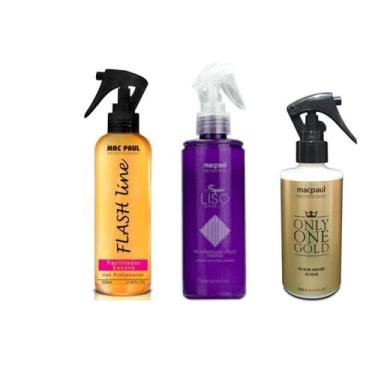Imagem de Kit  Facilitador Escovas Macpaul+Super Liso+Only One Gold