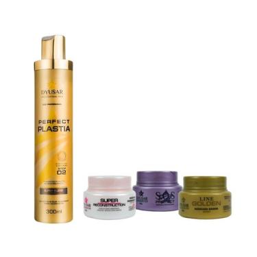 Imagem de Progressiva Perfect Plastia 300ml + Cronograma Capilar 40g - Dyusar  C