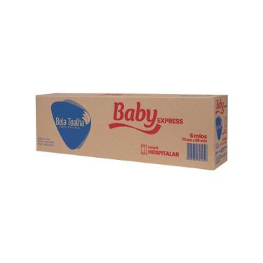 Imagem de Lençol Hospitalar de Papel 70x50cm Branco Baby com 6 rolos Ideal para 
