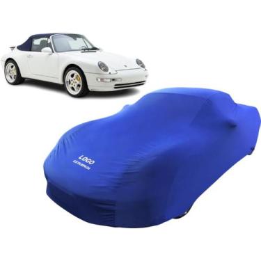 Imagem de Capa Carro Antigo Porsche 911 Cabriolet 1997 Conversível - Mz, Azul