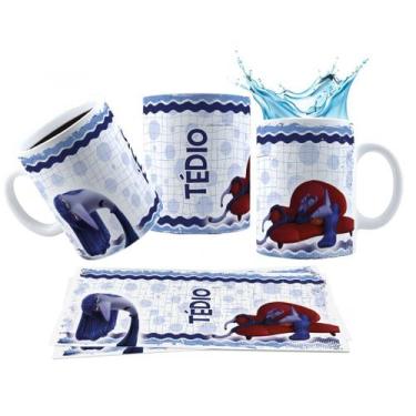 Imagem de Caneca 325ml Divertidamente 2 Personagens Tristeza Ansiedade - LARANJA