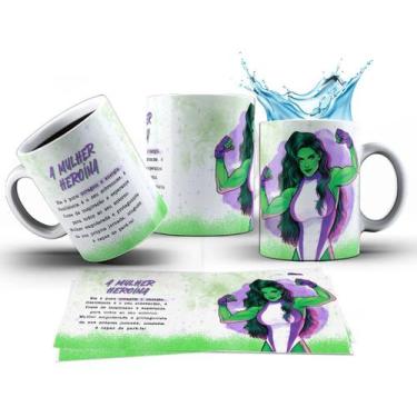 Imagem de Caneca 325ml She-Hulk Dia Das Mulheres - LARANJA E MIMOS