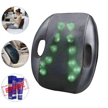 Imagem de Massageador De Lombar Almofada com Movimentos Shiatsu + Pomada Fisiopo