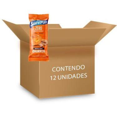 Imagem de Bolinho Suavipan Zero Açúcar Churros contendo 12 unidades de 40g cada