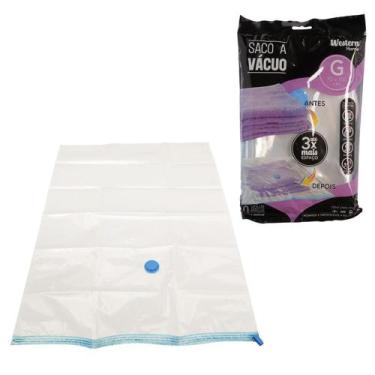 Imagem de Saco a Vácuo para Organizar Roupas 70 x 100 cm SV-03 WESTERN