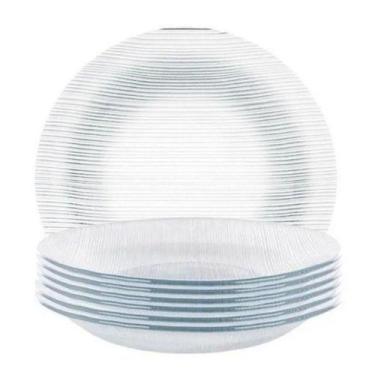 Imagem de Conjunto 12 Pratos Fundo Diamante Duralex Vidro - Nadir Figueiredo