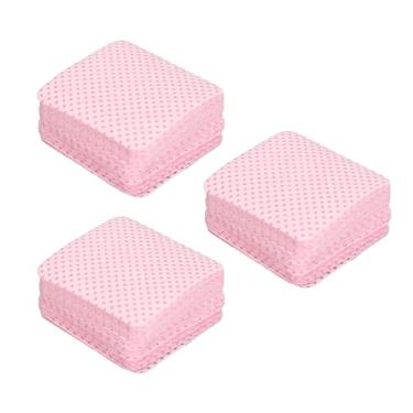 Imagem de Almofadas de Limpeza de Unhas, Remoção de Resíduos Sem Fiapos Evita Entupimento, Almofadas Removedoras de Esmalte Em Gel, 300 Peças para Arte Em Unhas (Rosa claro)