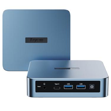 Imagem de Trycoo Mini PC 12º N100, 16GB DDR4 512GB SSD, WI6 Intel Alder Lake N100 Desktop Mini Computador com Type-C, Dual HD, Ethernet LAN RJ45, Tela Tripla 4K, WiFi5, BT4.2