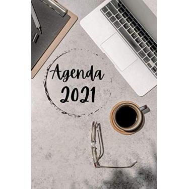 Imagem de Agenda 2021: Diario Planner Calendario 12 mesi - 1 gennaio 2021-31 dicembre 2021 | Pianificatore Agenda Settimanale A5 |Idee Regalo Originali