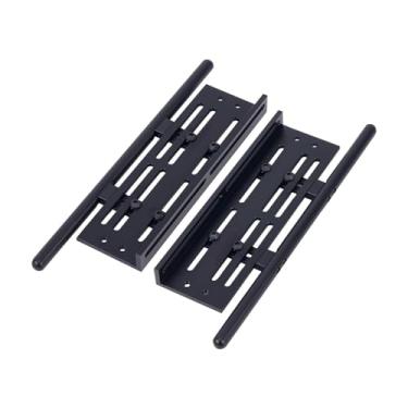 Imagem de Colaxi RC Car Side Pedal Degraus Placa Ajustável Peças de Reposição RC Modelo Veículo Peças Estribos para Escala 1:10 RC Caminhão DIY Accs, Preto