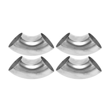 Imagem de Motoforti 4 peças 90 graus curva mandril cotovelo carro modificado tubo de escape tubulação tubulação 6.3 cm espessura OD 1,2 mm/18GA 63x155x1,2 mm 201 aço inoxidável 4 peças