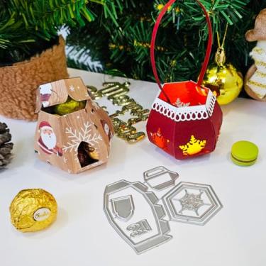 Imagem de Conjunto de moldes de corte de metal Alinacutle Mini Box Dies&Candy Box (caixa de abóbora de Halloween)