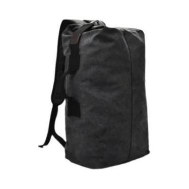 Imagem de Mochila de Viagem Masculina de Lona de Alta Capacidade para Montanhism