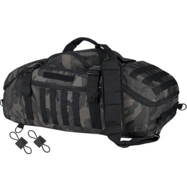 Imagem de EASY BW Mochila tática militar grande de 65 L, Camuflagem preta, 65L, Mochila militar