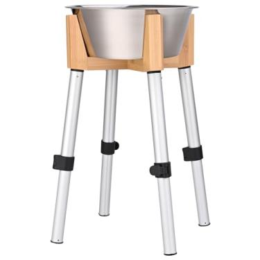 Imagem de URBUDDIES Tigela elevada para cães de 1,1 galão para cães grandes, altura ajustável..