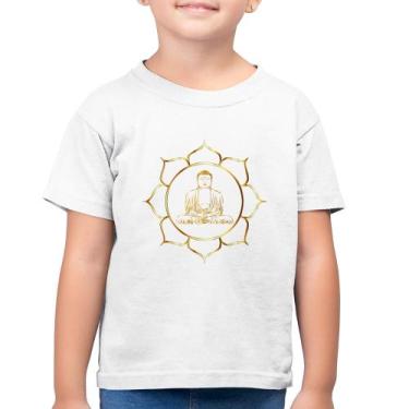 Imagem de Camiseta Algodão Infantil Buda - Foca na Moda, Branco, 4