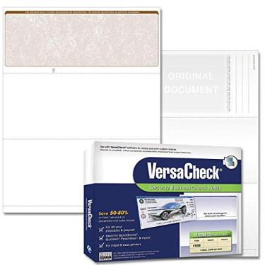 Imagem de VersaCheck Cheques seguros – 1000 verificações de vales de negócios em branco – Tan Classic – 1000 folhas formulário #1000 – verifique no topo