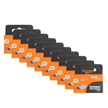 Imagem de KIT 10 Grampo Para Grampeador 26/6 Galvanizado Caixa 1000 Unidades Joc