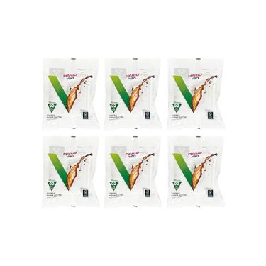 Imagem de Hario 02 filtros de papel branco café 100 unidades, pacote com 6 (total de 600 folhas) (importação do Japão)