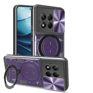 Imagem de Elubugod Capa compatível com OnePlus ACE 5, com capa de lente de câmera deslizante compatível com OnePlus 13R 5G CPH2647 CPH2645 / ACE 5 Pro 5G capa roxa