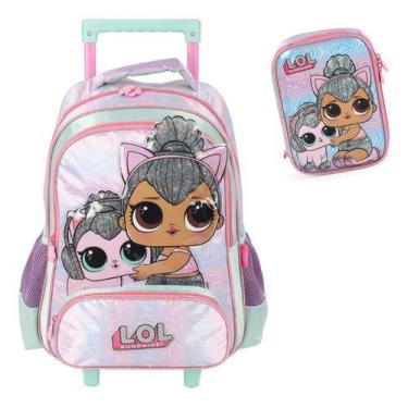 Imagem de Mochila Rodinhas + Estojo Box Original Lol Surprise Pet - Luxcel, Viol