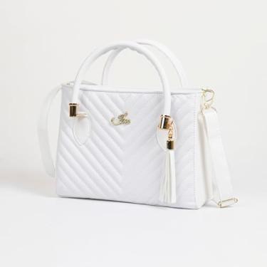 Imagem de Bolsa Feminina Lorena + Alça Transversal com Regulagem (Branco)