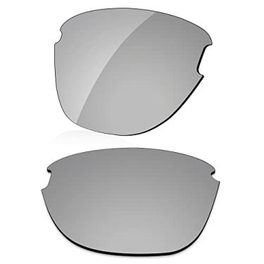 Imagem de LenzReborn Lentes polarizadas de substituição para óculos de sol Oakley Frogskins Lite OO9374 - cinza prateado - espelhado polarizado