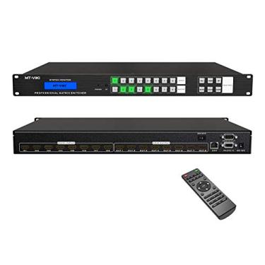 Imagem de MT-VIKI Comutador De Matriz Hdmi 4K 8X8, Comutador E Divisor De Montagem Em Rack 4K A 30 Hz Com Porta Lan Rs232 Retroiluminada E Edid, Chip Us Adi Integrado (8 Entradas E 8 Saídas)