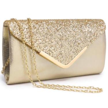 Imagem de Bolsa de noite Dasein, bolsa de mão formal feminina com alça de ombro