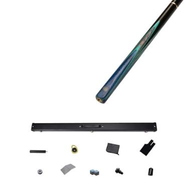 Imagem de Taco de sinuca, taco de sinuca premium feito com design bonito, exclusivo e luxuoso, bastões de taco de bilhar para casa de bilhar (taco de sinuca + acessórios + caixa de tacos A, 10,2 mm)