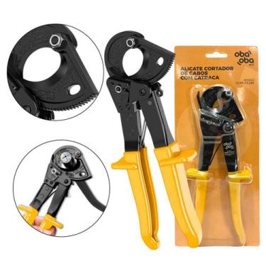 Imagem de Alicate Tesoura Corta Fios até 240mm Com Catraca Regulável - Oba Oba M
