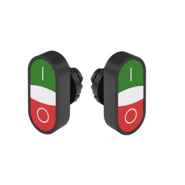 Imagem de Kit 2 Botões Duplo Weg Face Iluminada Csw 1NA+1NF Sinaliza