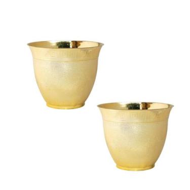 Imagem de Ki 2 Vasos Grego Dourado Cachepô Orquídeas e Decoração - RL