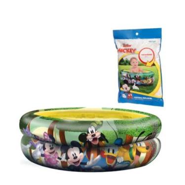 Imagem de Piscina Infantil Personagens 21 Litros Inflável Mickey Etitoys, Mickey