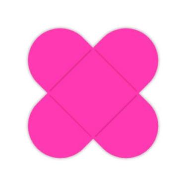 Imagem de Porta Forminha 4 Pétalas Liso Colors - 50 Unidades - Regina, Pink