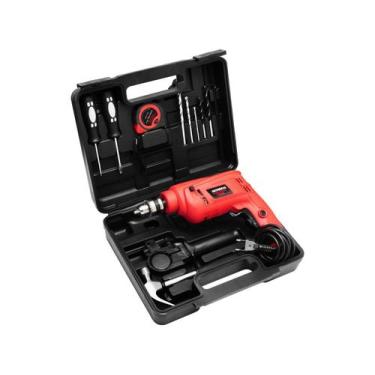 Imagem de Furadeira de Impacto Mondial 650W 2 Velocidades - 3/8 com Maleta 11 Pe