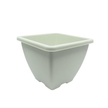 Imagem de Vaso Decoração Lily Orquidea/Cachepô quadrado - Vaso de Planta Moderno - COR: OFF WHITE