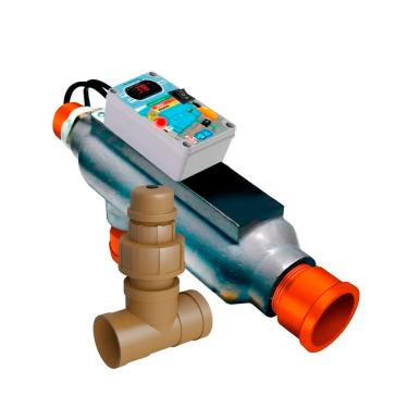 Imagem de Aquecedor Compacto Piscina Comando Wifi E Ionizador Elétrico Sem Painel 20 Mil Litros 220v