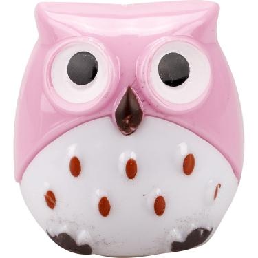 Imagem de Apontador Coruja com Depósito School Basics Rosa e Branco Compacto Escolar
