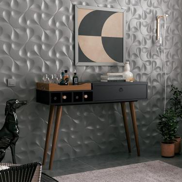 Imagem de Aparador 1 Gaveta Linus Preto